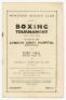 Tottenham Hotspur 1949/50. Mansford Boxing Club. 'Boxing Tournament' programme in aid of The London Chest Hospital Association at York Hall, Bethnal Green on 2nd February 1950. Signed to the back inside cover entitled 'Extra Contests' by ten Spurs players - 2