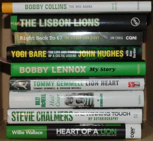 Celtic F.C. 'The Lisbon Lions. The real inside story of Celtic's [1967] European Cup Triumph' 2007. Signed to the front endpaper by six players including Jim Craig, Billy McNeill, Tommy Gemmell, Bobby Lennox, Steve Chalmers etc. Sold with five signed auto