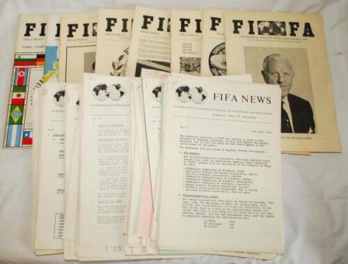 FIFA official publications 1961-2013. Large box comprising a good selection of near complete runs of official FIFA news bulletins and magazines for the period, issued by subscription for member associations and not widely available. Titles and issues are 