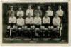 Tottenham Hotspur F.C. 1926/27. Mono real photograph postcard of the team and trainer, standing and seated in rows, with title and players names printed to lower border. W.J. Crawford of Edmonton. Postally unused. Some silvering to image edges otherwise i