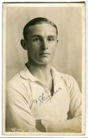 James Frederick Skinner. Tottenham Hotspur 1919-1925. Sepia real photograph postcard of Skinner, half length, in Spurs shirt. Signed in ink 'J. Skinner'. W.J. Crawford of Edmonton. Good/very good condition Postally unused - football