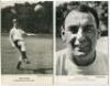 Tottenham Hotspur 1960's. Eight mono real photograph postcards of Alan Gilzean (2, different), Alan Mullery, Terry Venables, Mike England, John White, James Robertson and Dave Mackay. Six of the eight are plain back postcards. Head and shoulders and full - 3