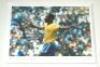 'Pele'. Large colour limited photographic giclee print of Pele in action for Brazil by Washington Green Fine Art. . Signed to lower border by Pele in pencil. Limited edition of 225 prints, this being number 24, with certificate of authenticity, brochure a
