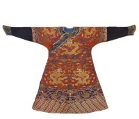 A Embroidered Dragon and Cloud Court Robe Jifu Qing Dynasty