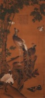 A Chinese Scroll Painting By Wang Yuan