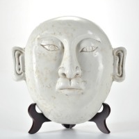 A Ting-ware Figural Mask Liao Dynasty