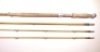 A Hardy "LRH Salmon Fly" 3 piece (2 tips) cane salmon fly rod, 14', #10, green/crimson tipped wraps, sliding alloy screw grip reel fitting, lockfast joints, mid-section ferrule re-whipped, 1966, in bag