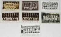 Middlesex team postcards 1920s-1955. Two mono real photograph and one mono postcards of Middlesex teams c.1925, c.1930 and 1955. Sold with real photograph postcards for teams for Yorkshire 1939 (2 copies), Kent 1955 (signed to verso by Peter Hearn), and L