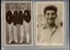 England Test and County cricketers 1900s-1950s. Black folder comprising a collection of forty postcards with the odd photograph of England Test and county cricketers. Early postcards feature Hirst, Rhodes, Jessop, Tyldesley, Fry, Woolley, Hearne, Barnes, - 3
