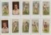 Cricket cigarette cards 1928 onwards. A good selection of loose cards. Complete sets are W.A. &amp; A.C. Churchman 'Famous Cricket Colours' 1928 (full set of 25). W.D. &amp; H.O. Wills 'Cricketers' 1928 second series (50). John Players &amp; Sons 'Cricket - 2