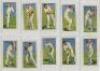 Cricket cigarette cards 1928 onwards. A good selection of loose cards. Complete sets are Major Drapkin &amp; Co. 'Australian and English Test Cricketers' 1928 (full set of 40). Wills &amp; Co. 'Cricketers' 1928 second series (50). John Players &amp; Sons - 3