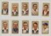 Cricket cigarette cards 1928 onwards. A good selection of loose cards. Complete sets are Major Drapkin &amp; Co. 'Australian and English Test Cricketers' 1928 (full set of 40). Wills &amp; Co. 'Cricketers' 1928 second series (50). John Players &amp; Sons - 4
