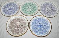 'Century of Centuries'. Collection of fifteen limited edition china plates, each commemorating a player achieving a 'hundred hundreds' during his first class career. Plates are Geoff Boycott, John Edrich, Colin Cowdrey, Jack Hobbs, Walter Hammond,. Denis 