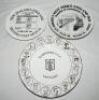 Commemorative plates. A selection of fifteen commemorative plates including Essex C.C.C. Centenary 1876-1976 (Edwardian), Essex C.C.C. County Champions 1979 (Coalport), New Zealand v England 2nd Test, Lancaster Park 1987 (Paragon), M.C.C. Bicentenary 1787 - 3