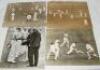 England v Australia large format photographs 1928-1955. File comprising eleven original large format mono press photographs, the majority depicting Test match action for the period, with some interesting 'Bodyline' related images. Photographs include acti