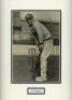 Alan Kippax. New South Wales &amp; Australia. 1918-36. Excellent original mono photograph of Kippax, wearing N.S.W. cap, in batting pose in front of the wicket. Very nicely signed in black ink to the image by Kippax. The photograph is similar to one previ