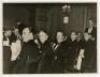 South Africa tour to England 1935. Large official mono photograph of the attendees seated at tables for the luncheon given by the British Sportsman's Club to the South African touring party at the Savoy Hotel, London, 17th April 1935. Printed titles to lo - 4