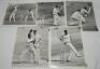 Alfred Lewis 'Alf' Valentine. Jamaica &amp; West Indies 1949-1965. Five original mono press photographs of Valentine at various stages of his playing career 1950-1963. Includes four head and shoulders images and one in bowling pose. 5&quot;x8&quot; and sm - 3