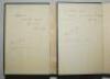 Kenneth Cranston. Lancashire &amp; England 1947-1948. Cricket books. A selection of seven cricket books formerly the property of Cranston. They include four 1920/30's tour books including 'The Fight for the Ashes in 1926'. P.F. Warner. London 1926. 'The F - 2