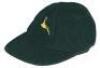 Nottinghamshire green woollen cap with later (c. 2010) embroidered leaping stag emblem to front. Player unknown. G/VG - cricket<br><br>The leaping stag emblem, adopted from the Nottingham City Coat of Arms, was first used in 1996 and updated in 2005