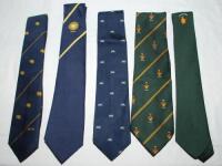 International team ties c.1980s. Five official players' ties for Sri Lanka (issued to Warnapura), India, England One Day International, Netherlands and Zimbabwe. VG - cricket