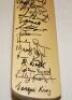 Cricket World Cup 1999. West Indies, New Zealand and South Africa. Three full size Gunn &amp; Moore official 'Autographing' bat signed by the three World Cup squads. Signatures include Lara, Ambrose, Adams, Campbell, Fleming, Astle, Cairns, Parore, Cronj - 3