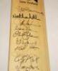 Cricket World Cup 1999. West Indies, New Zealand and South Africa. Three full size Gunn &amp; Moore official 'Autographing' bat signed by the three World Cup squads. Signatures include Lara, Ambrose, Adams, Campbell, Fleming, Astle, Cairns, Parore, Cronj - 5