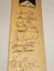 Cricket World Cup 1999. West Indies, New Zealand and South Africa. Three full size Gunn &amp; Moore official 'Autographing' bat signed by the three World Cup squads. Signatures include Lara, Ambrose, Adams, Campbell, Fleming, Astle, Cairns, Parore, Cronj - 8