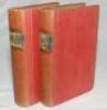 Wisden Cricketers' Almanack 1892 and 1893. 29th &amp; 30th editions. Both bound in red boards, lacking original paper wrappers and book plate photographs, with gilt titles to spine. Some wear to boards, some breaking to book blocks otherwise in good cond