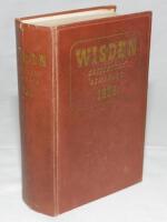 Wisden Cricketers' Almanack 1939. 76th edition. Original hardback. Some dulling to gilt titles on front board and spine, wear to covers and spine, nick to head of spine paper, broken internal hinges at front and rear, one page detached otherwise in good c