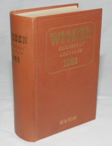 Wisden Cricketers' Almanack 1959. Original hardback. Very good condition - cricket