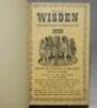 Wisden Cricketers' Almanack 1939. 76th edition. Bound in dark brown boards, with original cloth covers, titles in gilt to spine. Good condition - cricket