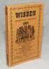 Wisden Cricketers' Almanack 1944. 81st Edition. Original limp cloth covers. Only 5600 paper copies printed in this war year. Very good condition. Rare war-time edition - cricket