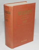 Wisden Cricketers' Almanack 1957. Original hardback. Some slight dulling to gilt titles on spine paper otherwise in good/very good condition - cricket