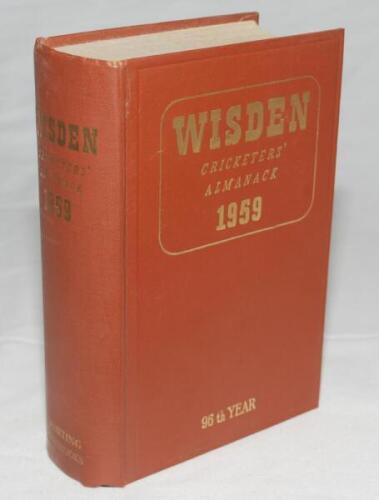 Wisden Cricketers' Almanack 1959. Original hardback. Good/very good condition - cricket