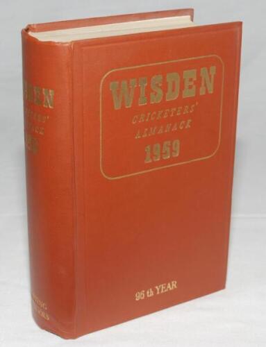 Wisden Cricketers' Almanack 1959. Original hardback. Very good condition - cricket