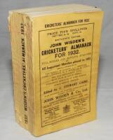 Wisden Cricketers' Almanack 1932. 69th edition. Original paper wrappers. Small loss to spine paper otherwise in good+ condition - cricket