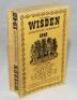 Wisden Cricketers' Almanack 1940. 77th edition. Original cloth covers. Limited number of copies printed in this war year. Some bowing to spine otherwise in good+ condition. Rarer wartime edition - cricket