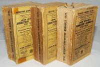 Wisden Cricketers' Almanack 1934, 1935 and 1936. 71st, 72nd &amp; 73rd editions. Original paper wrappers. All editions with some soiling and wear to wrappers and spine, the 1934 and 1935 editions with names handwritten to top border of front wrappers. Sli