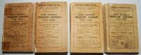 Wisden Cricketers' Almanack 1898, 1904 and 1905. Original paper wrappers. All three editions with broken book blocks, the 1898 lacking rear wrapper, tape to front wrapper, the 1904 and 1905 appear complete with both wrappers. All have photographic plates 