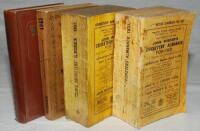 Wisden Cricketers' Almanack 1931, 1937, 1945 and 1946. 68th, 74th, 82nd and 83rd editions. The 1931 and 1937 editions are original paper wrappered edition, the 1945 has original limp cloth covers and the 1946 is an original hardback edition. The 1931 edit
