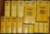 Wisden Cricketers' Almanack 1971 to 2004. Original hardback with dustwrapper. The majority of the editions have had there boards and spines encased in plastic protective film, which are not removable. The 1974 is a softback edition, there are duplicate co - 2