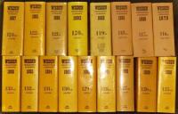 Wisden Cricketers' Almanack 1979 to 2008. Original hardbacks with dustwrapper. Lacking the 1986 edition. Twenty two editions with protective film to the dustwrappers, some faults and minor light fading to odd dustwrapper otherwise in good condition. Qty 2