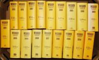 Wisden Cricketers' Almanack 1994 to 2015. Original hardbacks with dustwrappers. Minor light fading to the spine of the 2003 edition otherwise in good/very good condition. Qty 18 - cricket