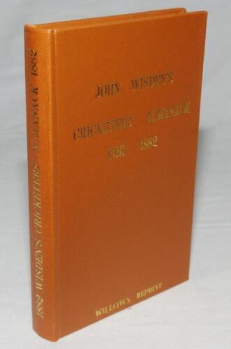 Wisden Cricketers' Almanack 1882. Willows softback reprint (1988) in light brown hardback covers with gilt lettering. Limited edition 462/500. Good/very good condition - cricket