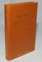 Wisden Cricketers' Almanack 1883. Willows softback reprint (1988) in light brown hardback covers with gilt lettering. Limited edition 410/500. Good/very good condition - cricket