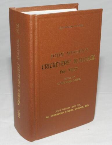 Wisden Cricketers' Almanack 1927. Willows hardback reprint (2007) in dark brown boards with gilt lettering. Limited edition 382/500. Very good condition - cricket