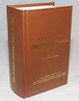 Wisden Cricketers' Almanack 1930. Willows hardback reprint (2008) in dark brown boards with gilt lettering. Limited edition 344/500. Very good condition - cricket