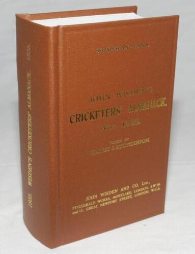 Wisden Cricketers' Almanack 1935. Willows hardback reprint (2010) in dark brown boards with gilt lettering. Limited edition 366/500. Very good condition - cricket