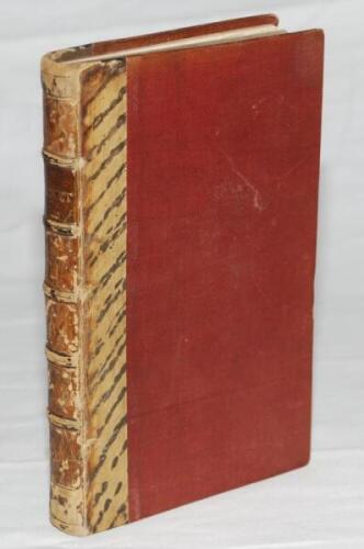 William Denison. Three titles bound as one volume in contemporary quarter leather and brown cloth, raised bands and gilt title, 'Cricket', to spine, red speckled page edges. Each title lacking original wrappers, otherwise complete. Titles are 'Sketches of